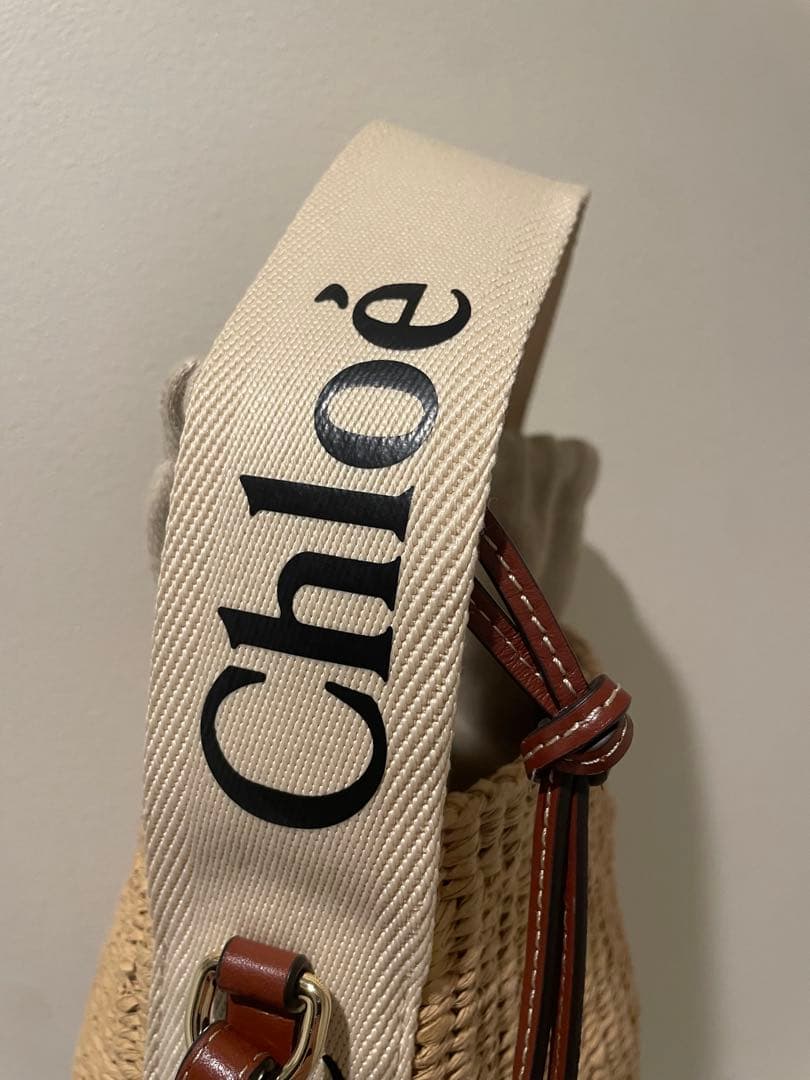 Chloe クロエWOODY スモールバスケット