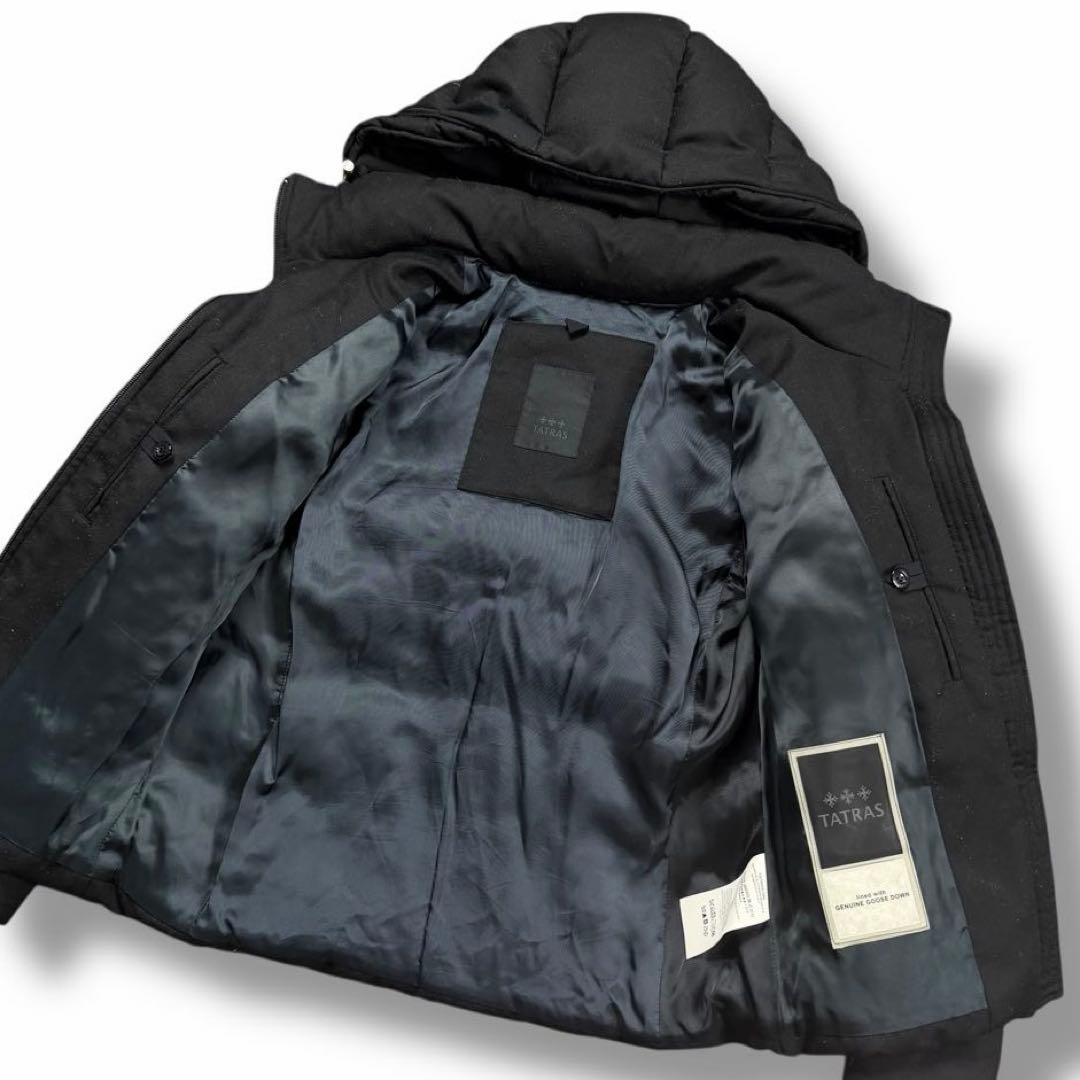 美品 TATRAS タトラス ダウン アウター ウール GIACINTO ロゴ