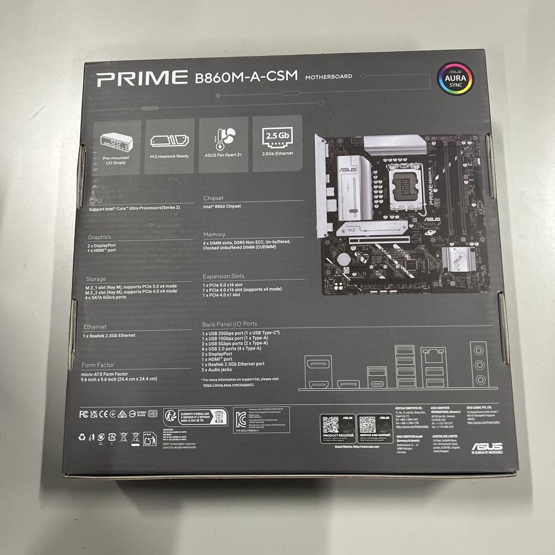 新品・未開封品 PRIME B860M-A-CSM