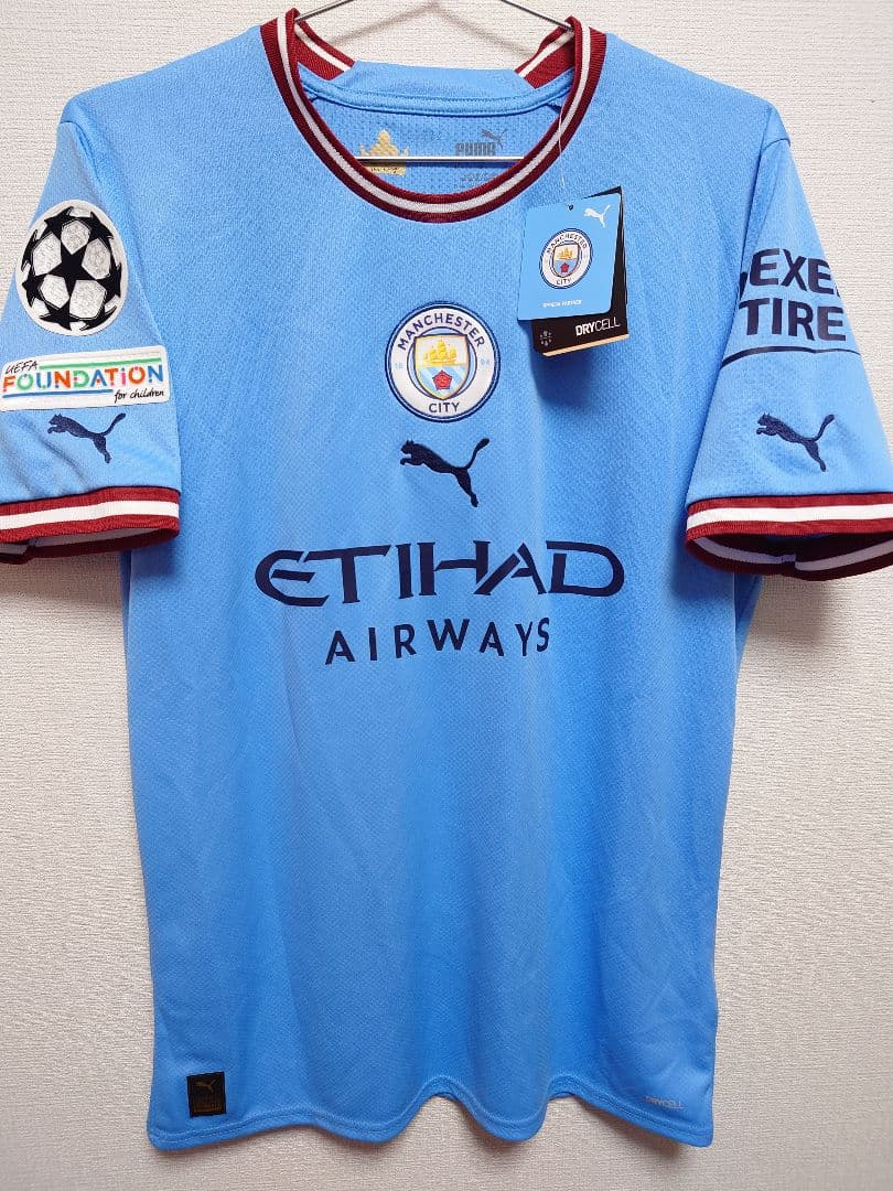 新品　PUMA　2022〜23 マンチェスター　シティ　グリーリッシュ　CL仕様