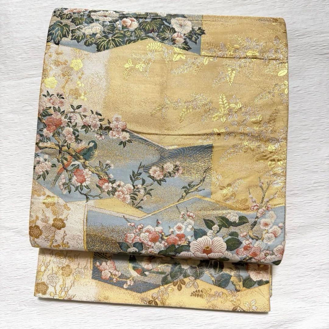 m-97 本金箔 2面 袋帯 正絹