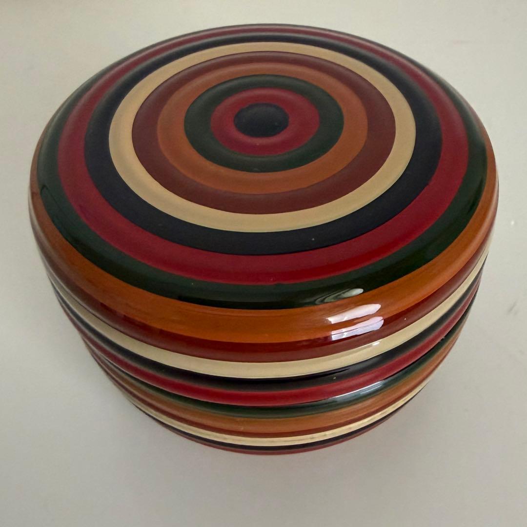 【未使用】木製　茶道具三点セット　独楽　箱付き