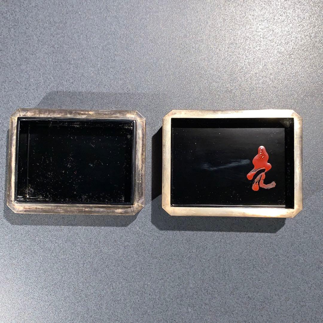 香合　古材　七宝蒔絵　大亀老師書付・花押　大徳寺　R0803ダP