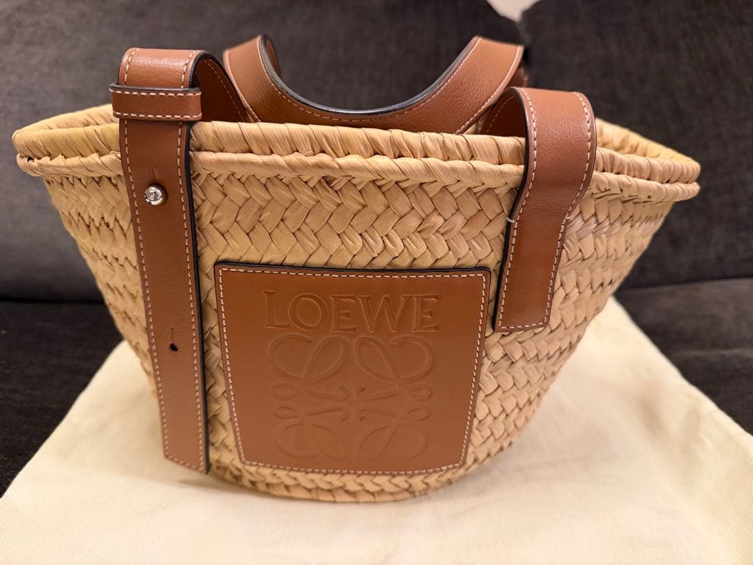 【美品】LOEWE　バスケットバッグ　スモール　ロエベ　かごバッグ　カゴ