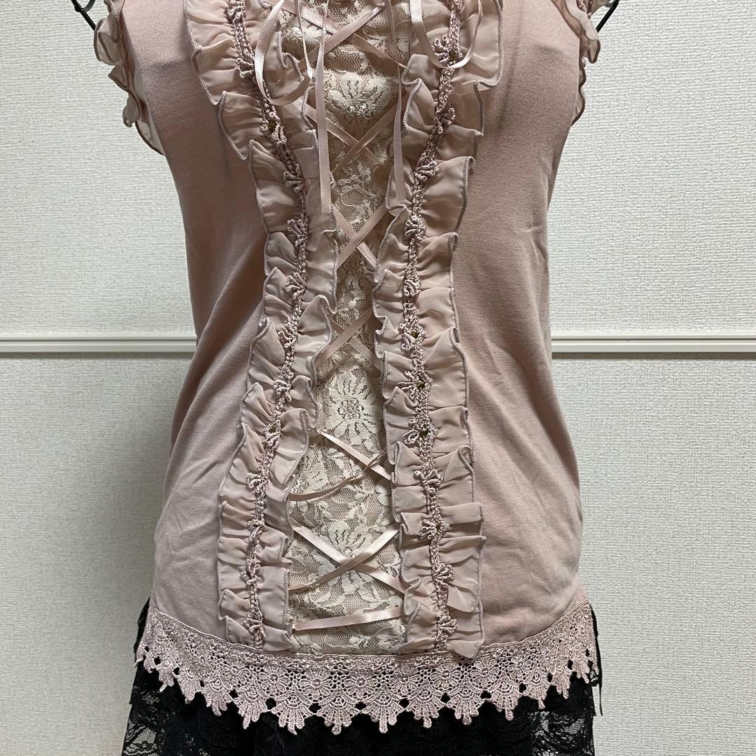 アクシーズファム キャミソール 編み上げ フェアリーグランジ y2k 平成ギャル