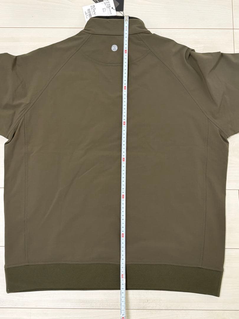 未使用)ブリーフィング ゴルフ メンズ フリースハーフジップ サイズL オリーブ