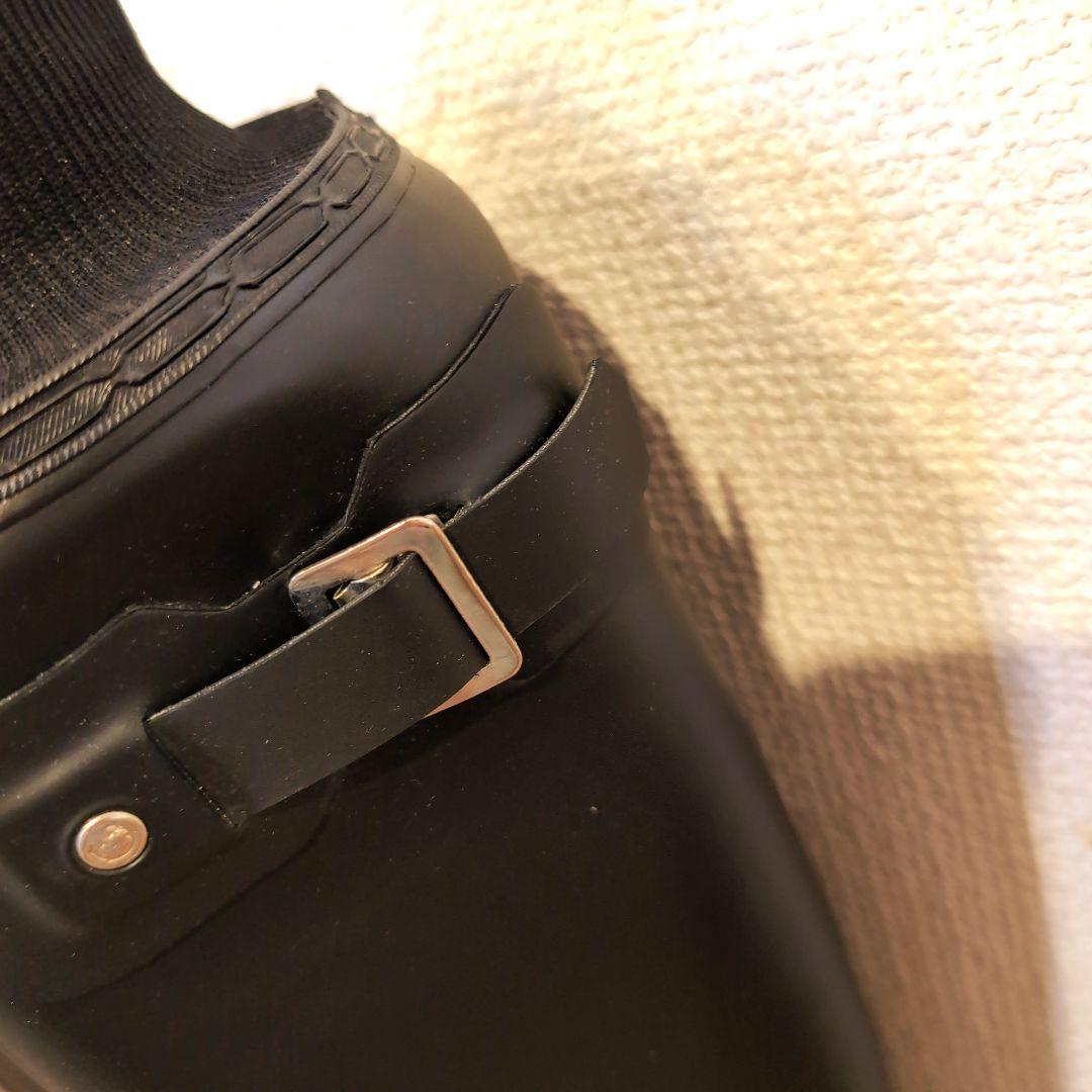 未使用タグ付　HUNTER ORIGINAL TOUR ブラックレインブーツ