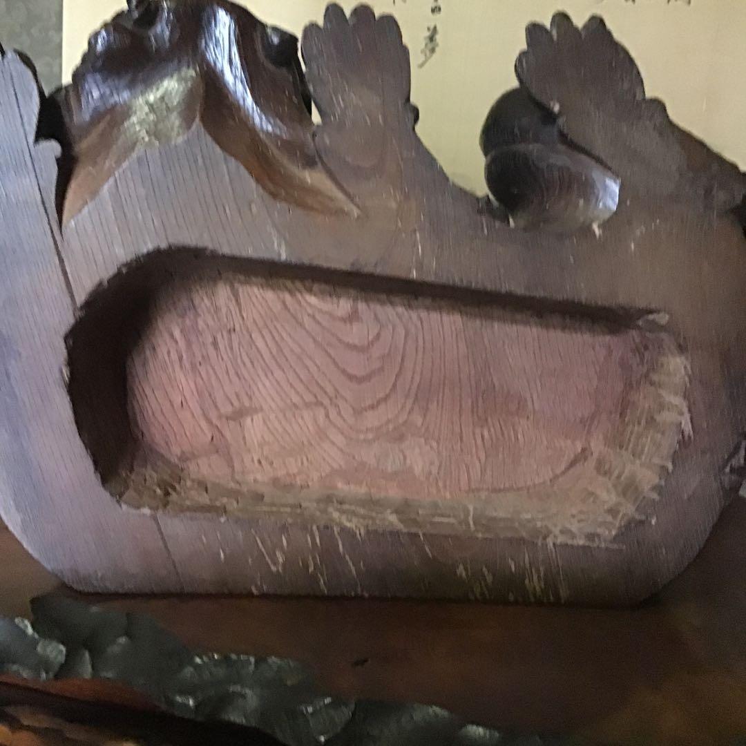 置物台　幕末〜明治　欅材　富豪床ノ間　傳立川和四郎富種