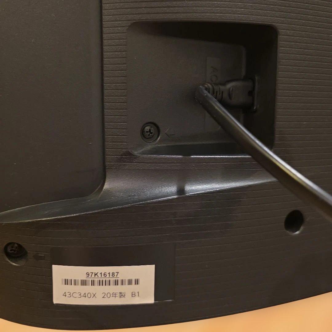 美品　東芝 REGZA 2020年製　43 インチ　114