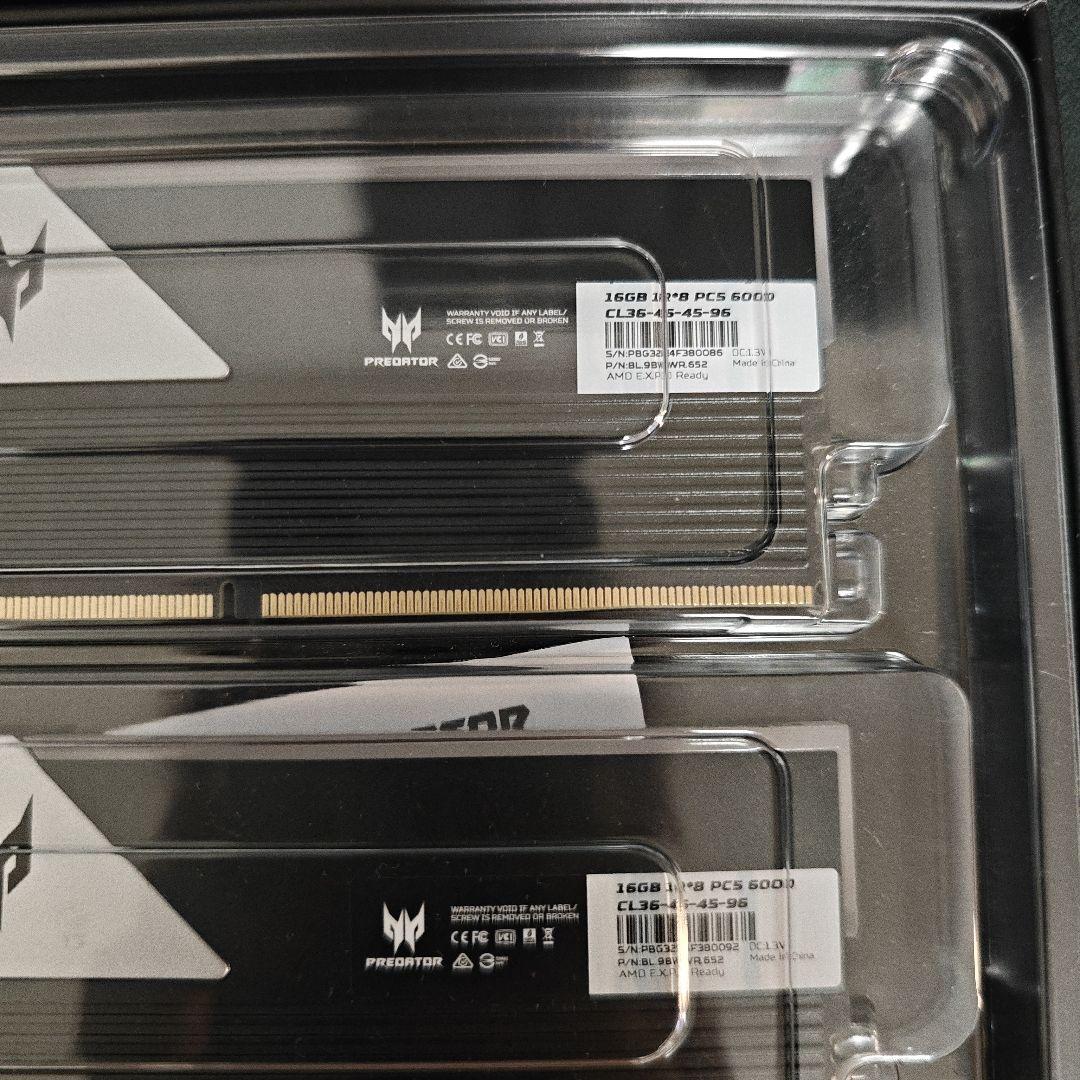 Acer PredatorVesta Ⅱ DDR5 32GB 2x16GB