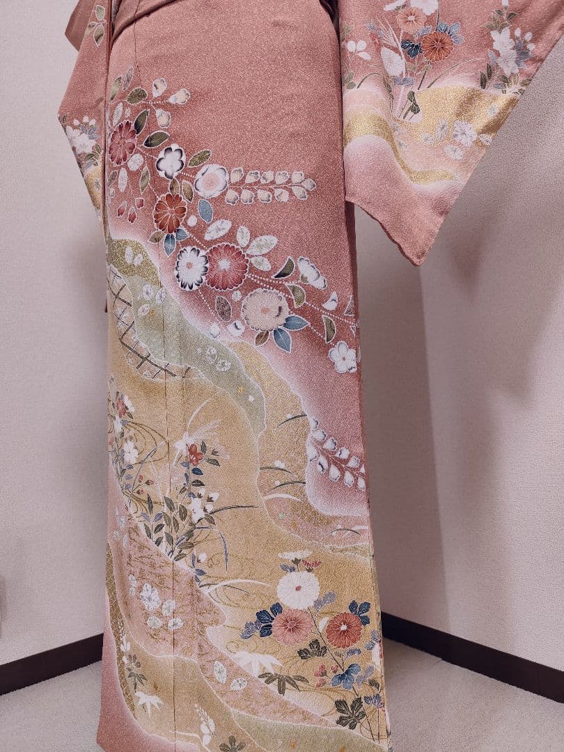 ❰6269❱ フルセット　訪問着 やまと　袋帯　帯締め　帯揚げ　正絹　着物