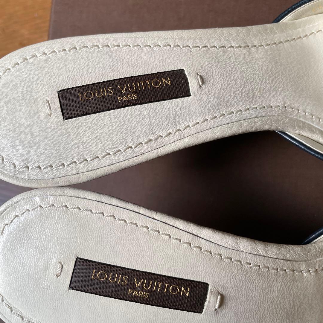 LOUIS VUITTON ホワイト ミュール　⭐︎箱、保存袋、取説あり⭐︎