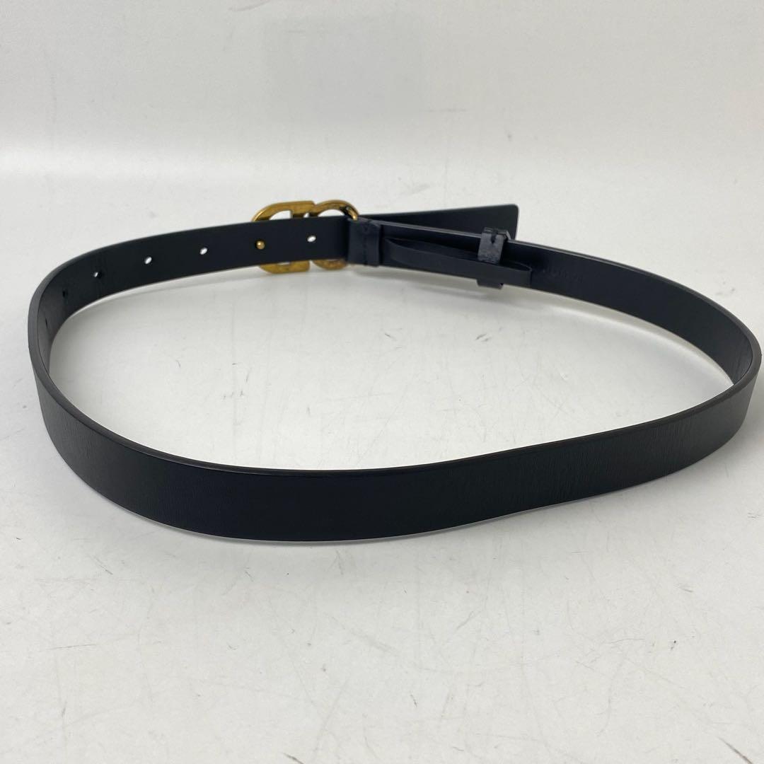 箱付き　Dior ディオール　ベルト CD ロゴ　バックルベルト　レザー　黒