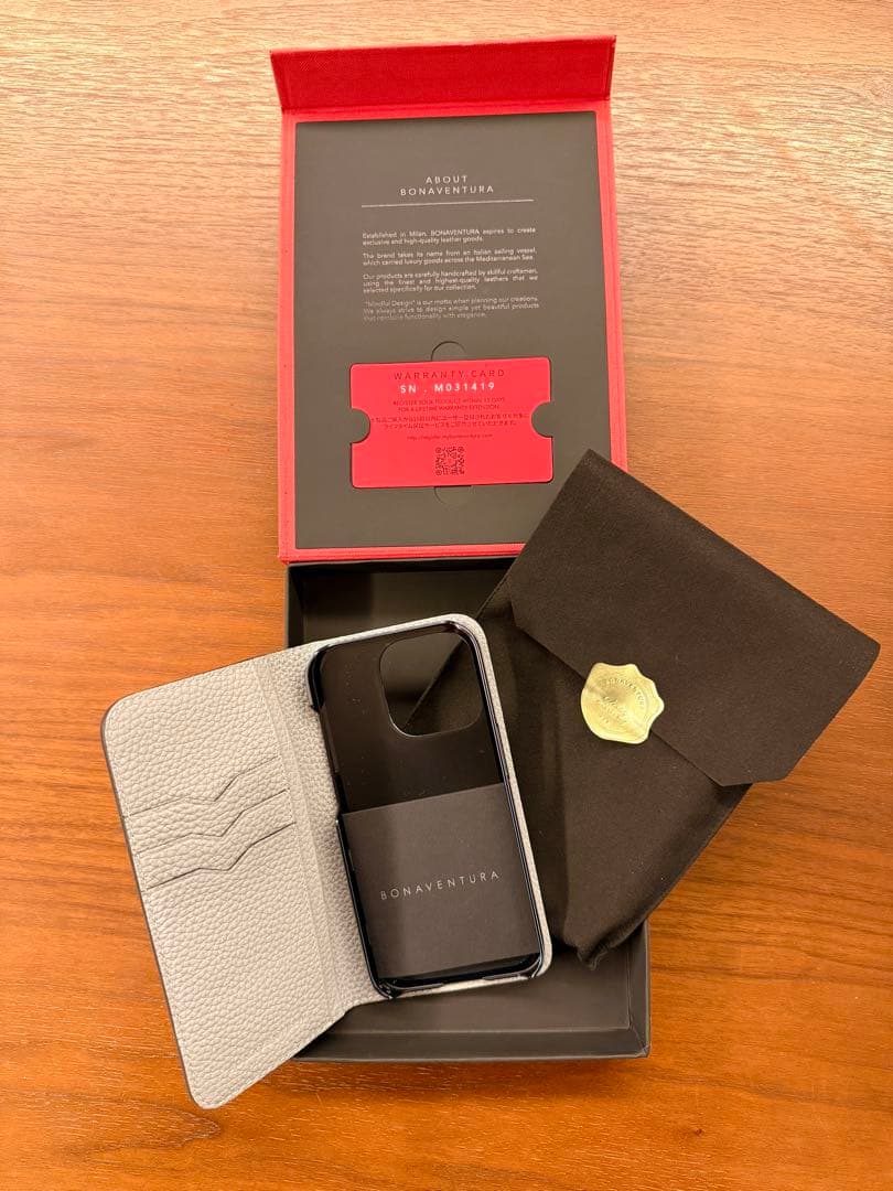 BONAVENTURA iPhone14pro チャコール×トゥルーグレー