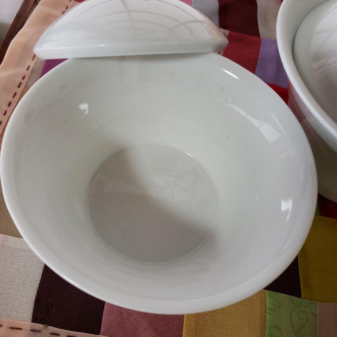 韓国　食器　白磁　虎　蓋付き　椀　スープ　器