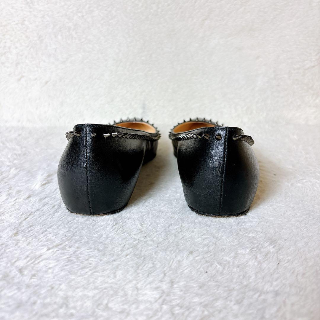 Christian Louboutin スタッズ フラット パンプス シューズ