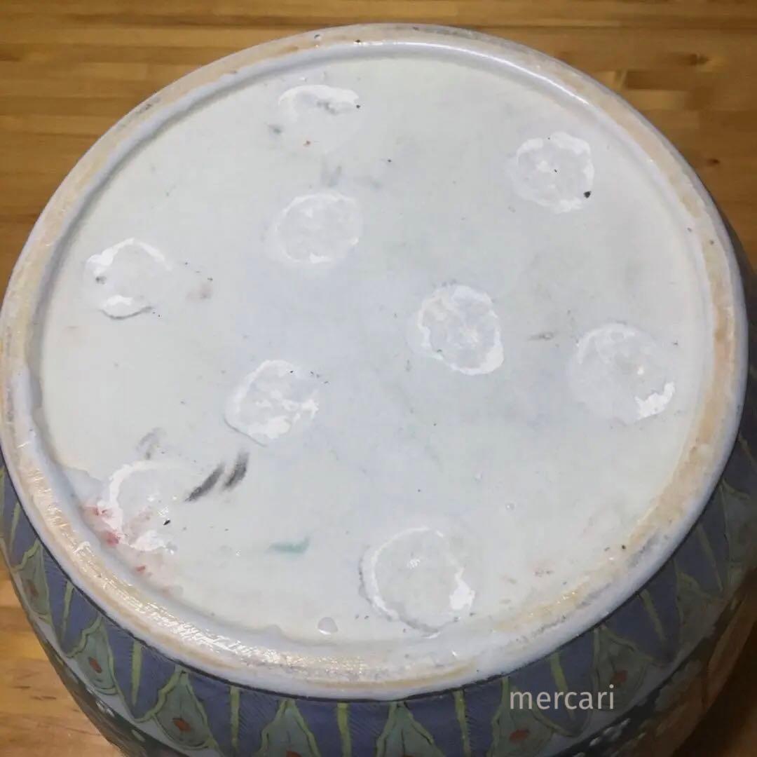 伊万里焼 安藤広重 東海道五拾三次窓絵 十錦手 火鉢 /骨董/時代物