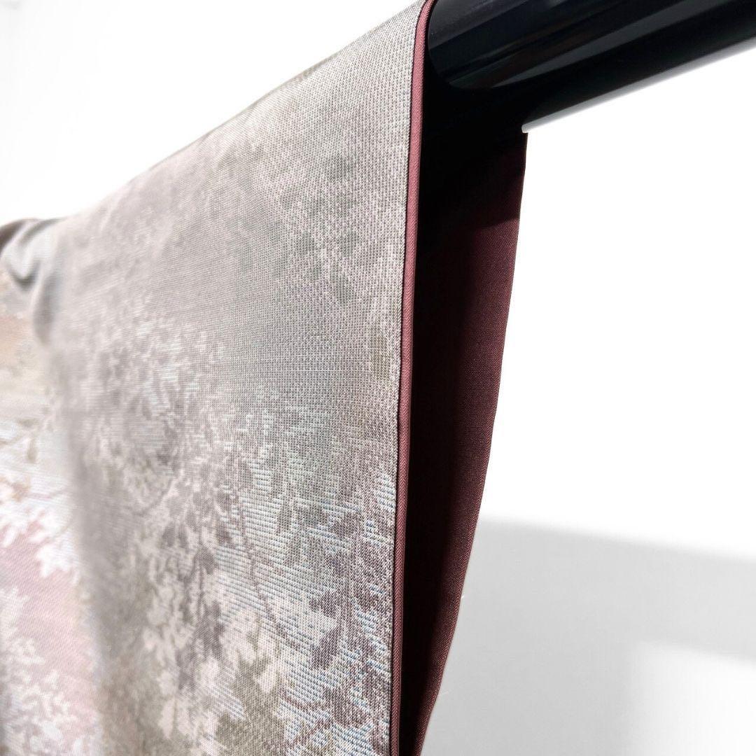 都喜ヱ門　本場大島紬　小紋　草木づくし　木々模様　リーフ模様　着物　016b p