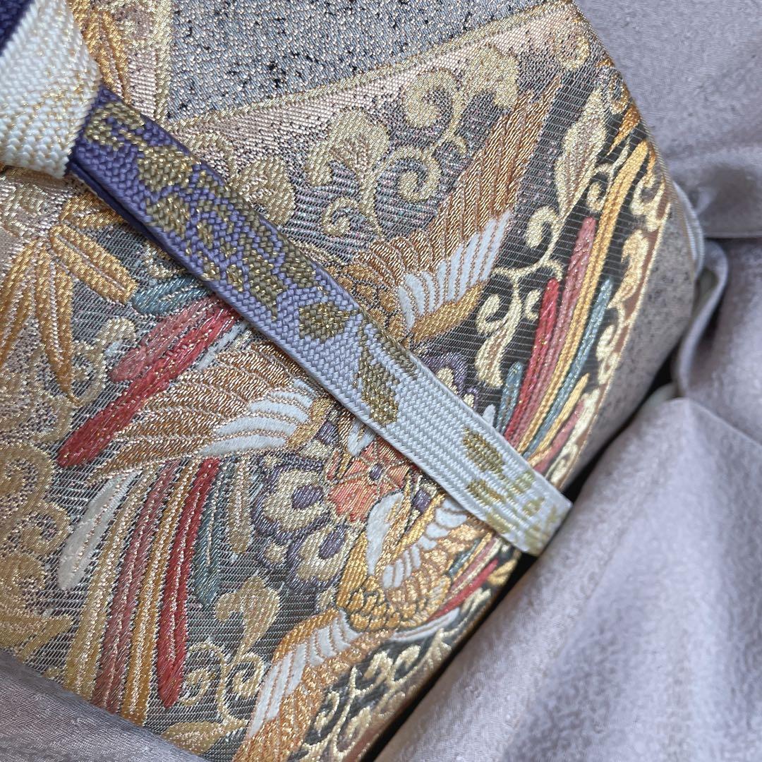 色無地　フルセット　薄紫　バチ衿　躾糸付き　シンプル　礼装　カジュアル　Q1