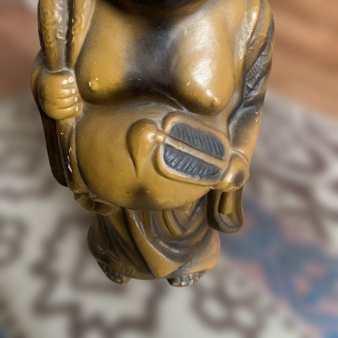 布袋様★昭和レトロ★アンティーク☆陶器★置物。