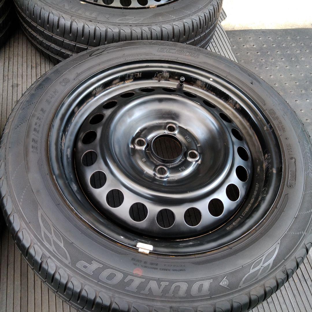 ★Ak ホンダ 純正スチールホイール 185/60R15 ダンロップ 4本