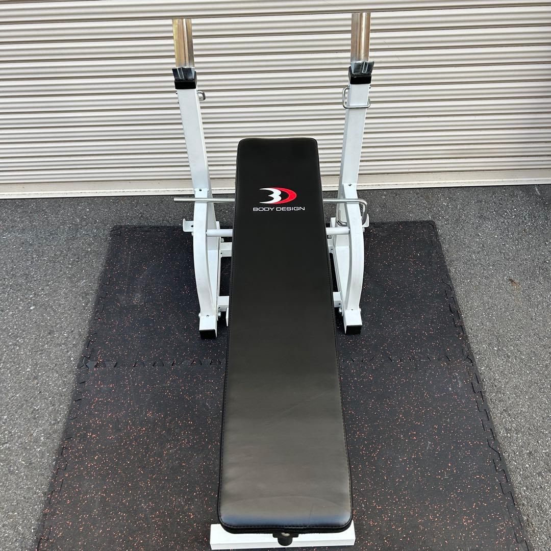ボディデザイン ベンチプレス セーフティ、アイロテックプレート等総重量90kg