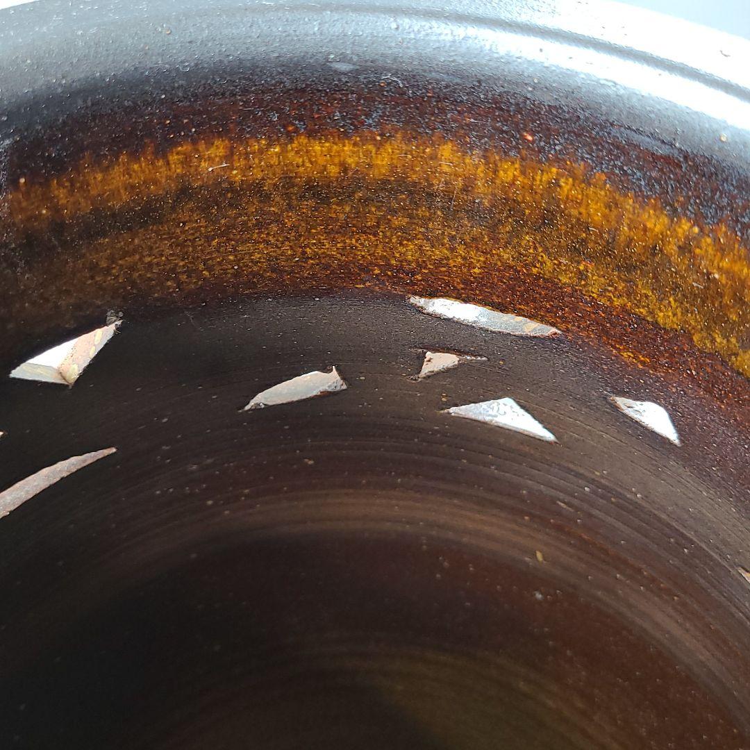 信楽焼 傘立て 灰釉流し 高さ４４cm