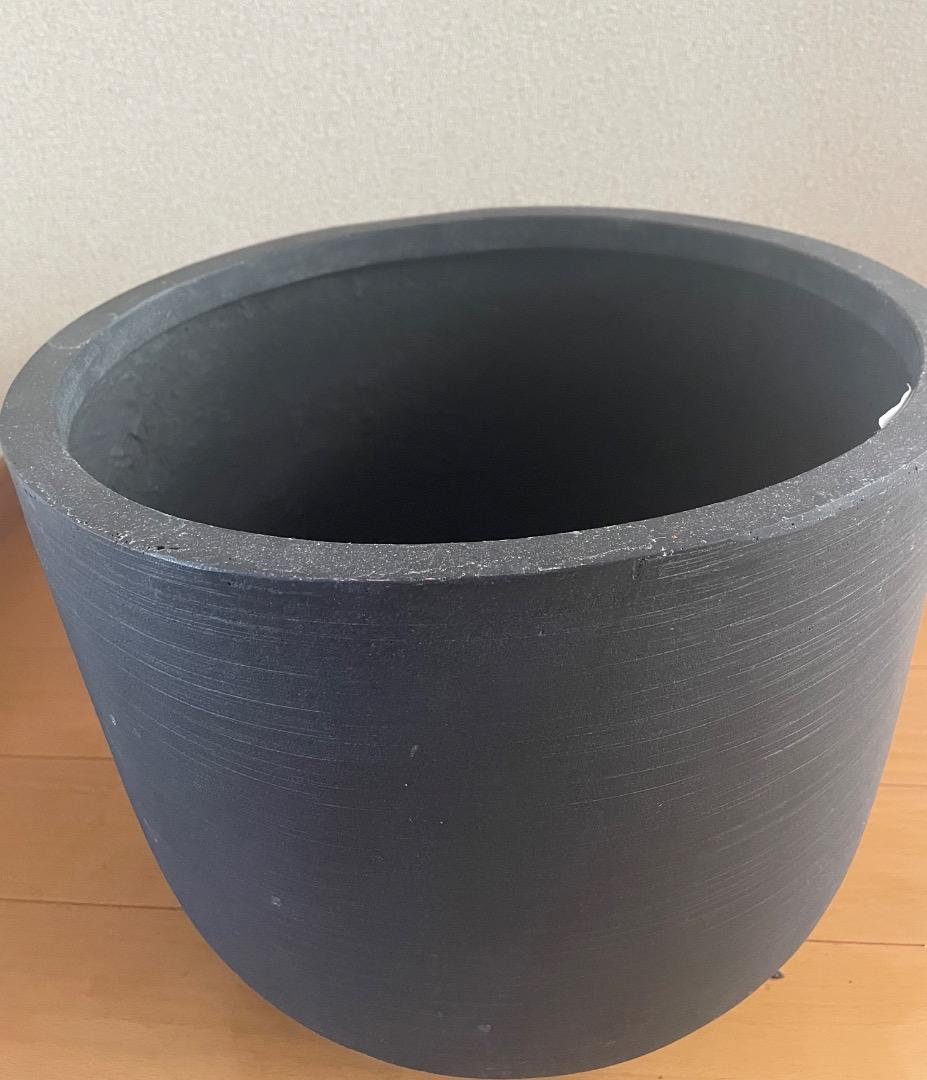 植木鉢 ブラック Uポット 寸胴型 フラワーポット 園芸用品 グラスファイバー鉢