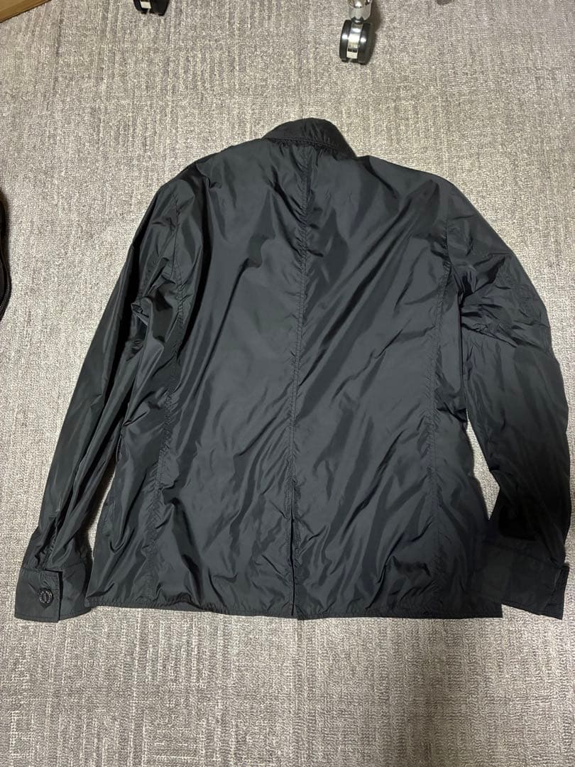 モンクレール　ブラックナイロンジャケット