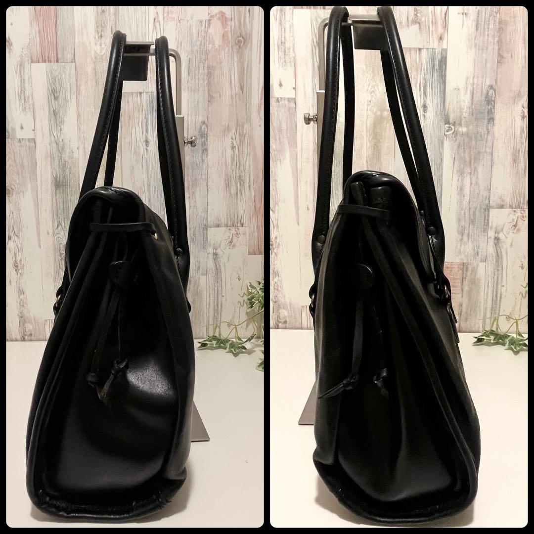 はれ＊☆フェリージ 10/59 ビジネスバッグ ハンドバッグ 黒 本革