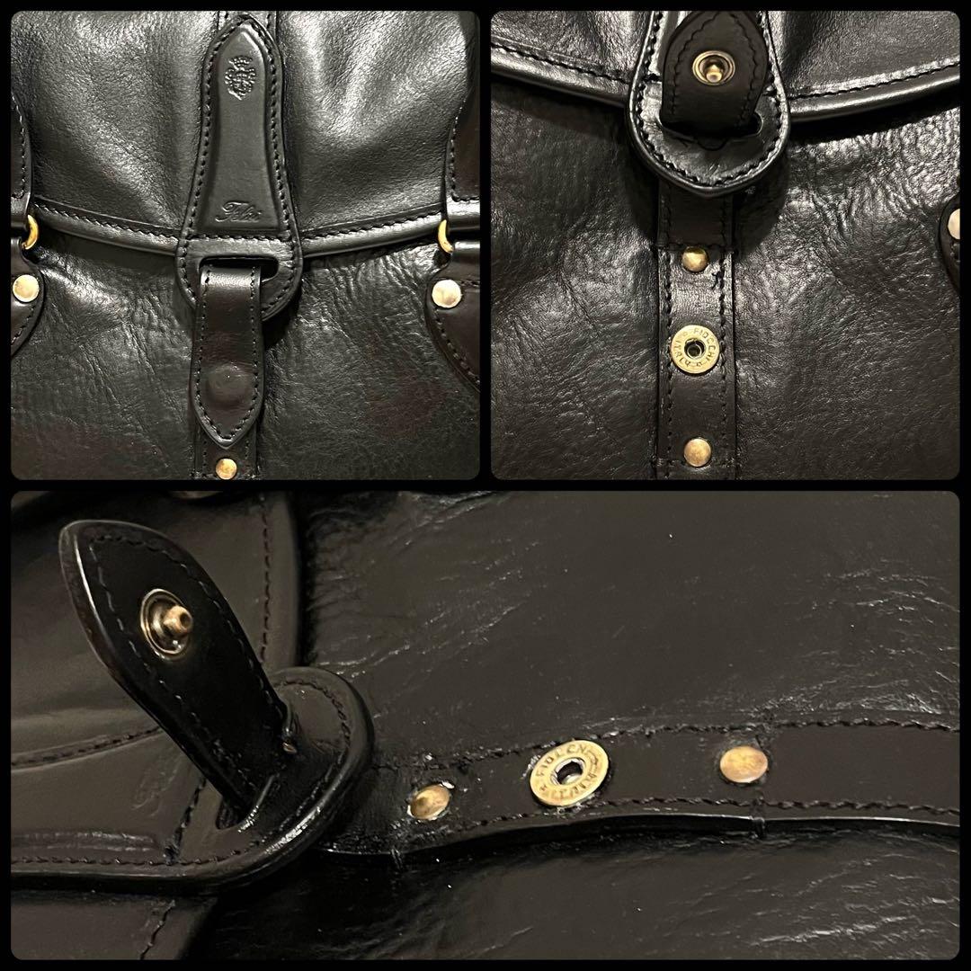 はれ＊☆フェリージ 10/59 ビジネスバッグ ハンドバッグ 黒 本革