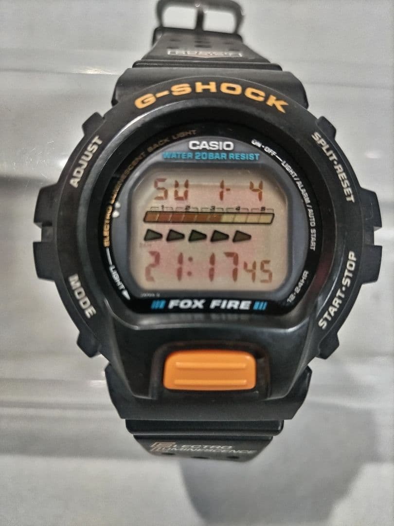 【希少/美品】G-SHOCK DW-6600B FOX FIRE バックライトG
