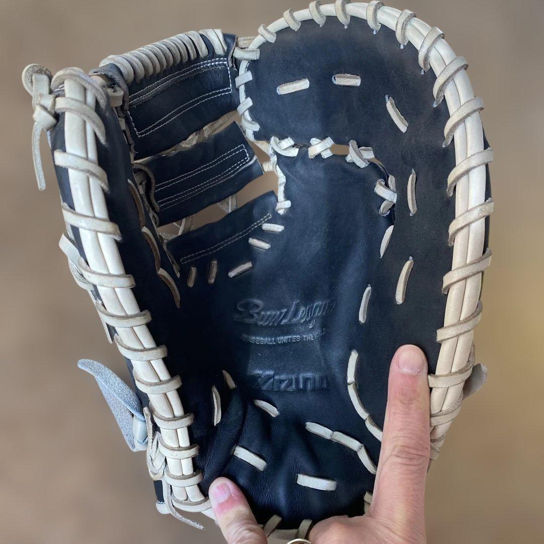 ミズノ　軟式用　ファーストミット　ブラック