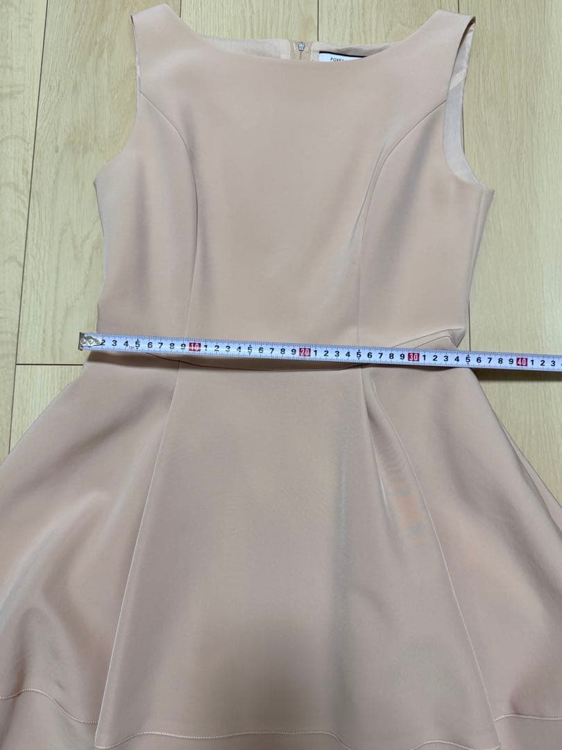 【美品・タグ付き】FOXEY フォクシーピンク　ノースリーブワンピース　40