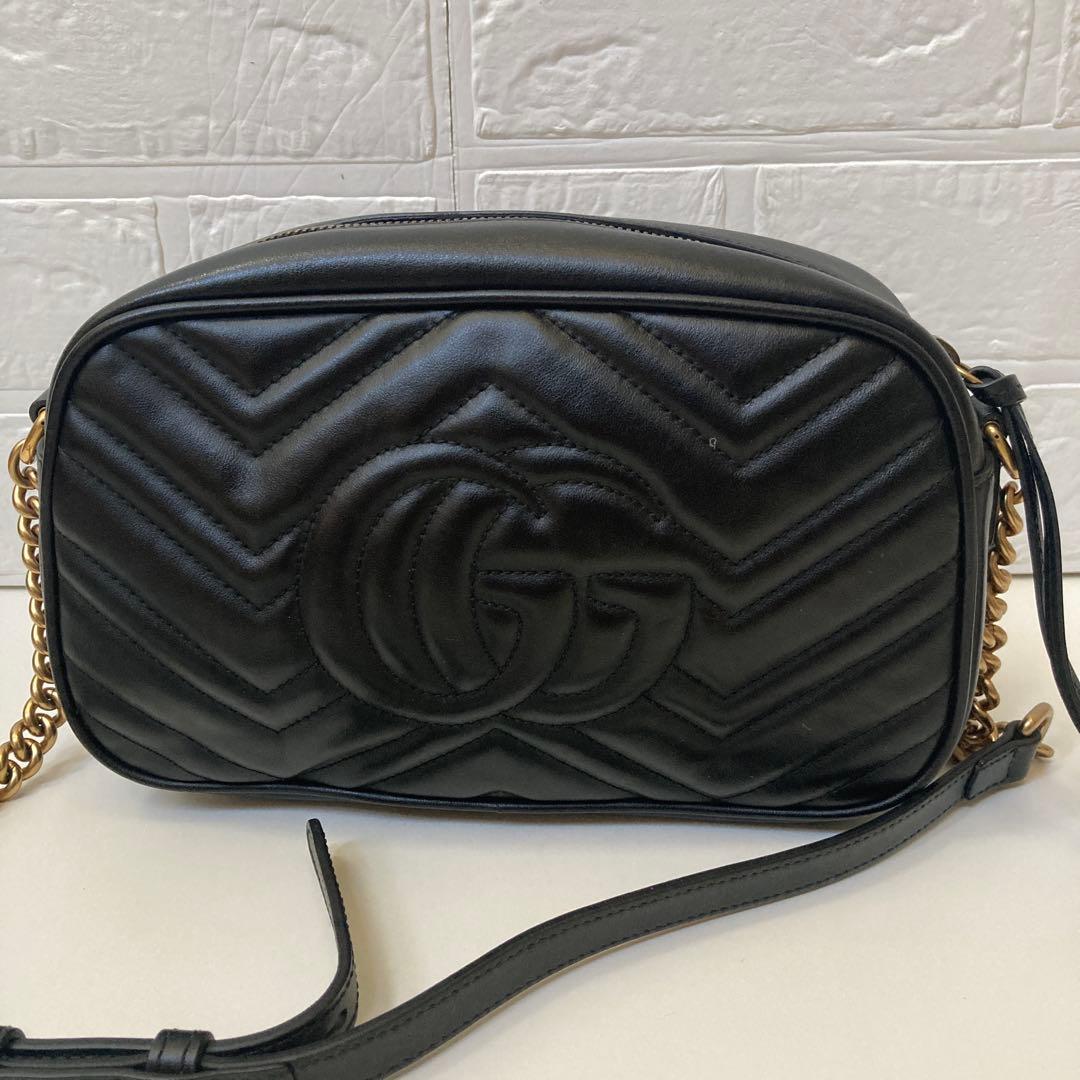 GUCCIグッチ　GGマーモントミニ カメラバッグ