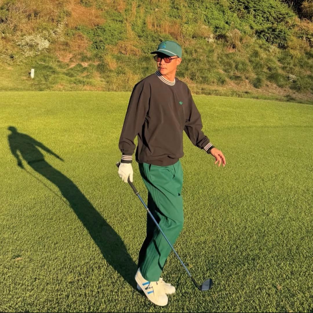 アディダス ゴルフ ローリング リンクス 88 チノ パンツ 緑 ウェア