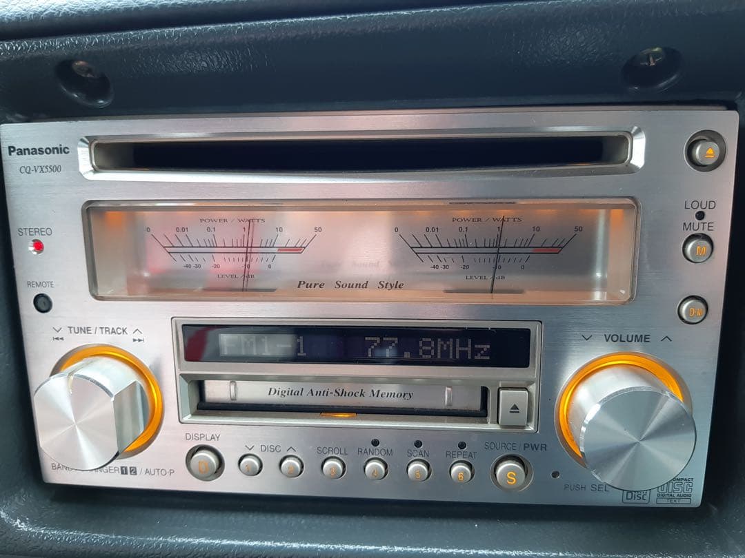 マ*3様 Panasonic CQVX-5500 CD・MDデッキ