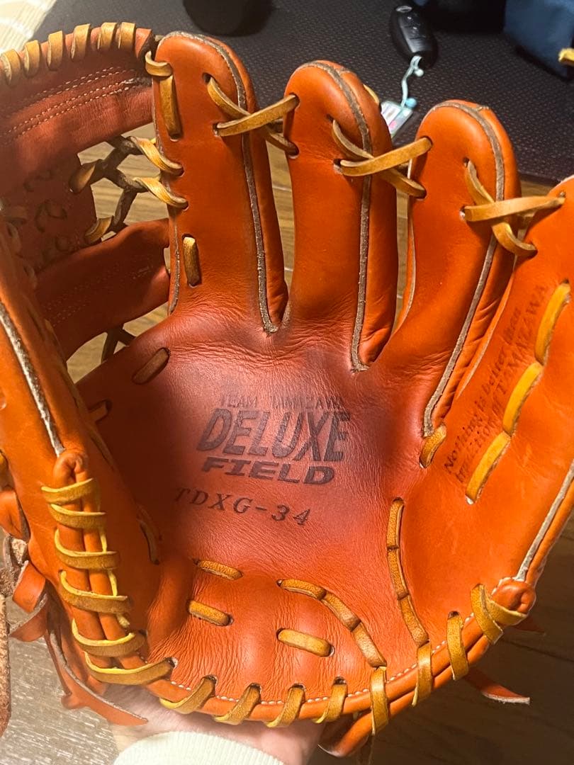 ア*メ様 玉澤 DELUXE FIELD TDXG-34 一般 軟式グローブ　内