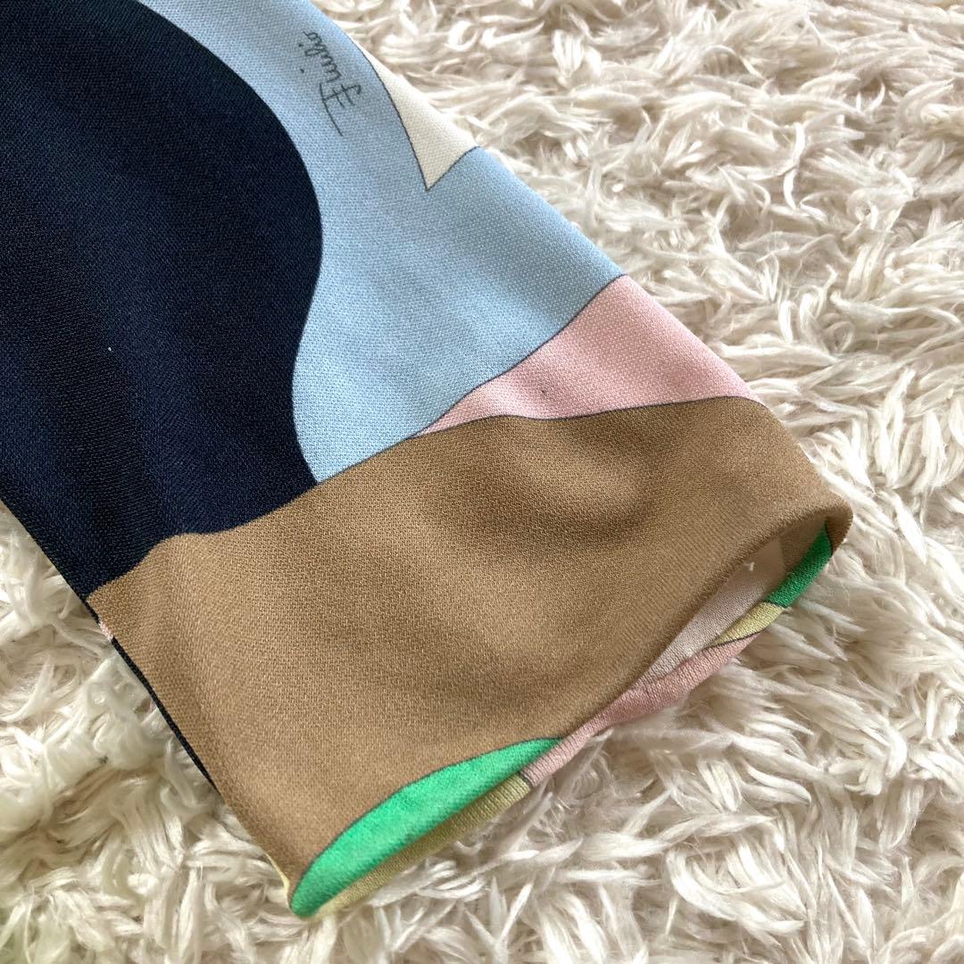 エミリオプッチ シルク混 プッチ柄 ワンピース 総柄 幾何学模様 マルチカラー