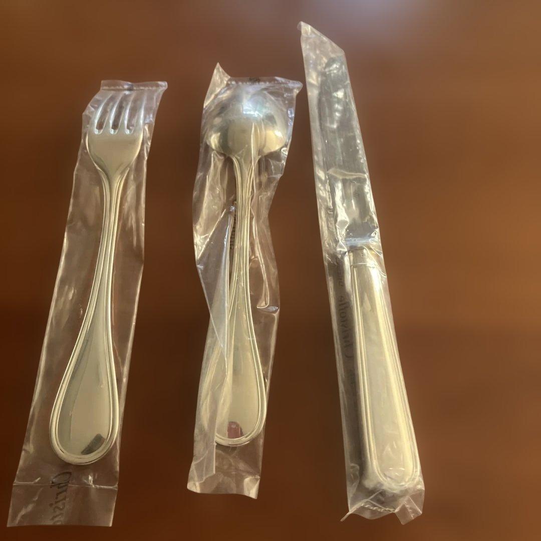 新品　未使用　未開封クリストフル　カトラリーセット（フォーク・スプーン・ナイフ）