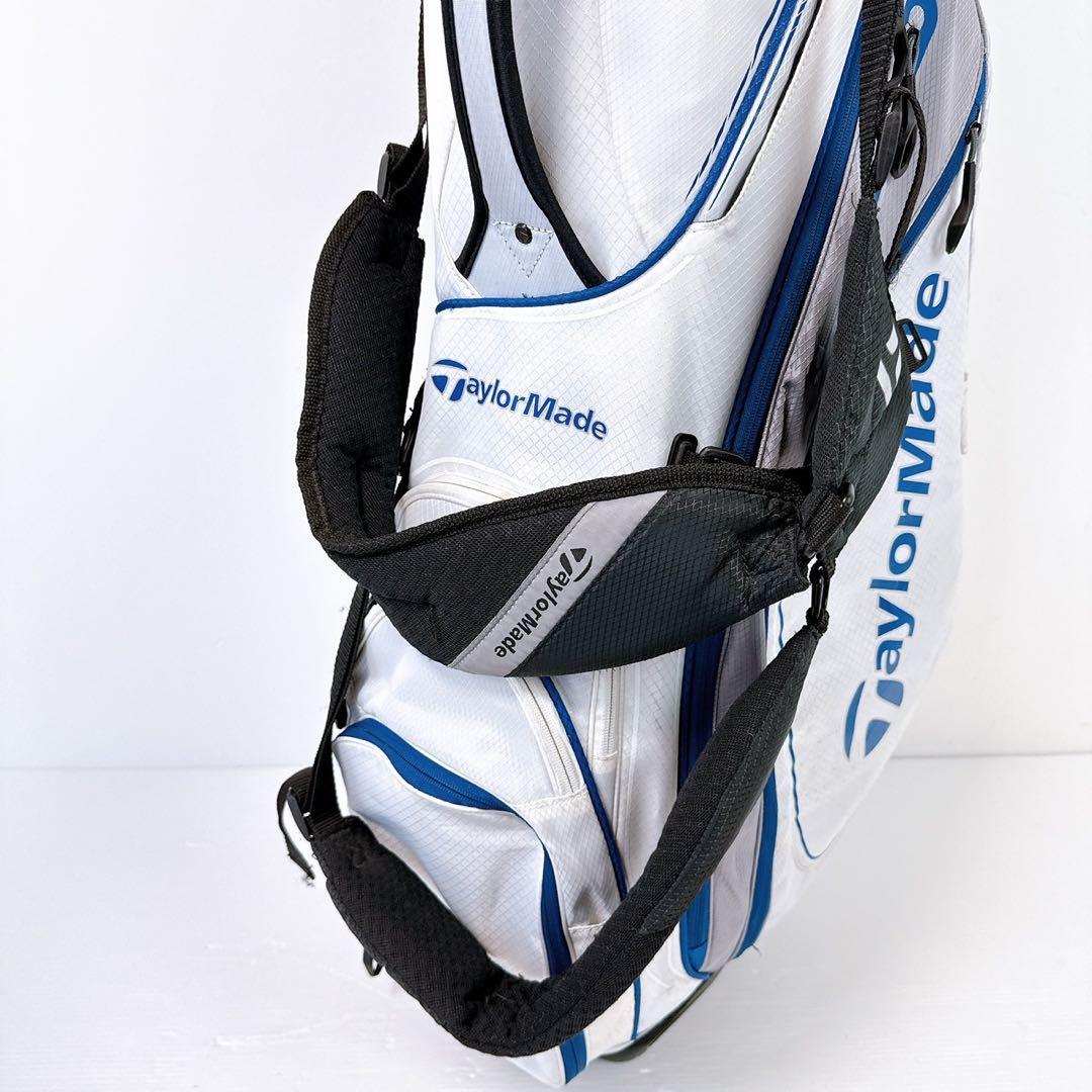 テーラーメイド　キャディバッグ　ホワイト　スタンド式／TaylorMade　白