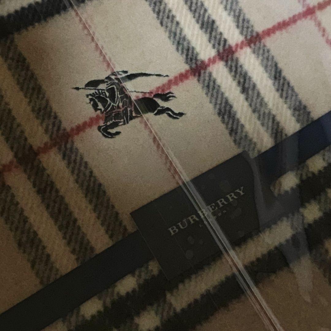 BURBERRY チェック柄　ウールブランケット　毛布　新品未使用