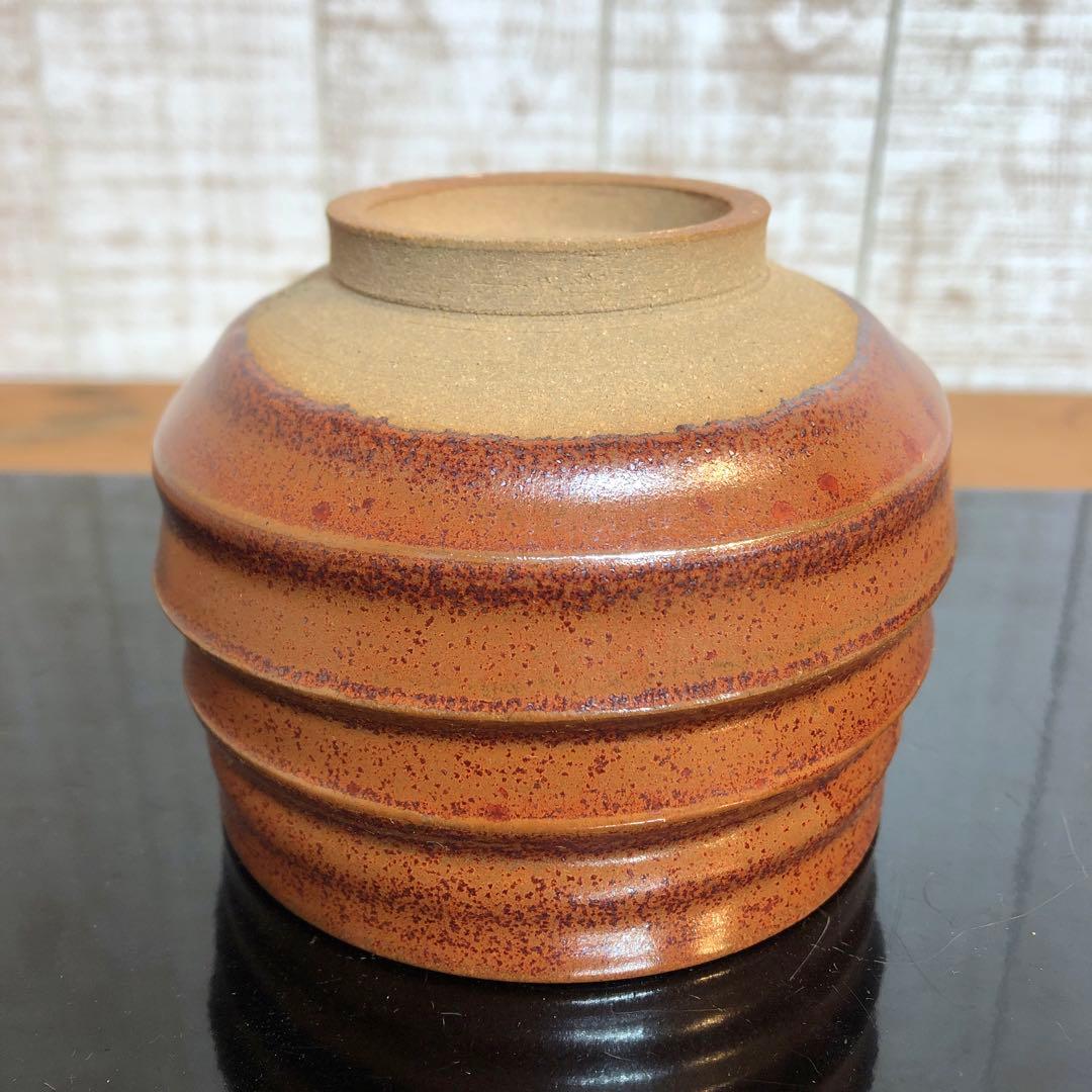 〈未使用〉柿釉のツヤが美しい　抹茶碗　茶道具 茶道 茶碗　茶器