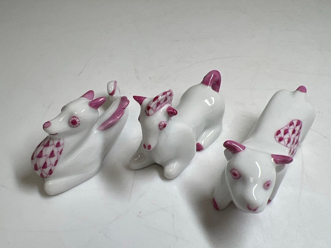 ヘレンド　12支　箸置　共箱　トトオ　東な7-1221☆1F