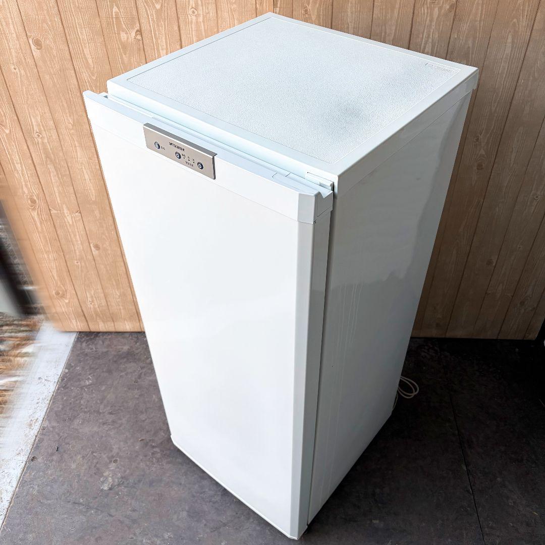 配送設置無料！純正三菱スタイリッシュおしゃれコンパクト冷凍庫！完動超美品！