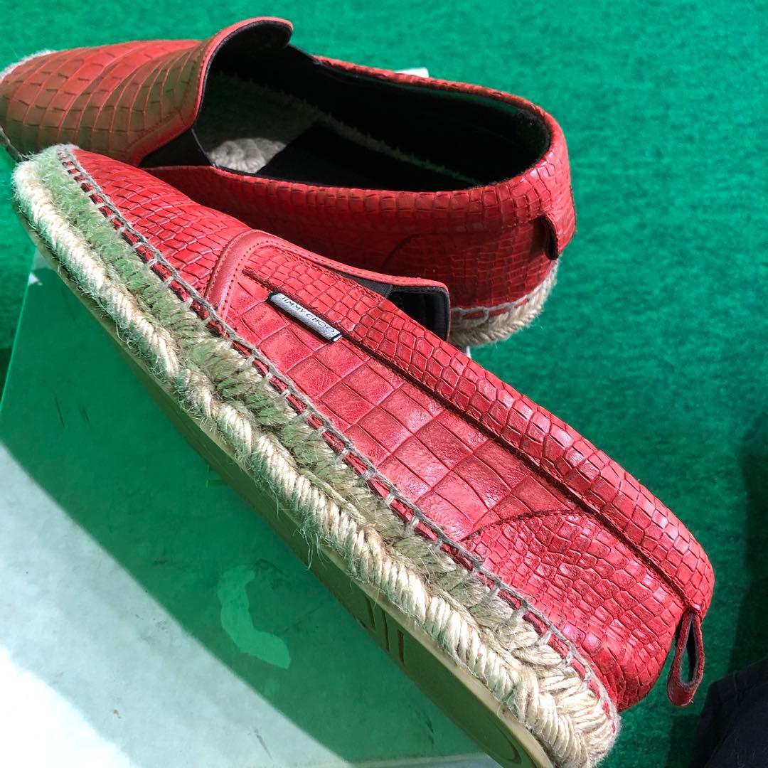 ジミーチュウ　赤一色　ロォーファ