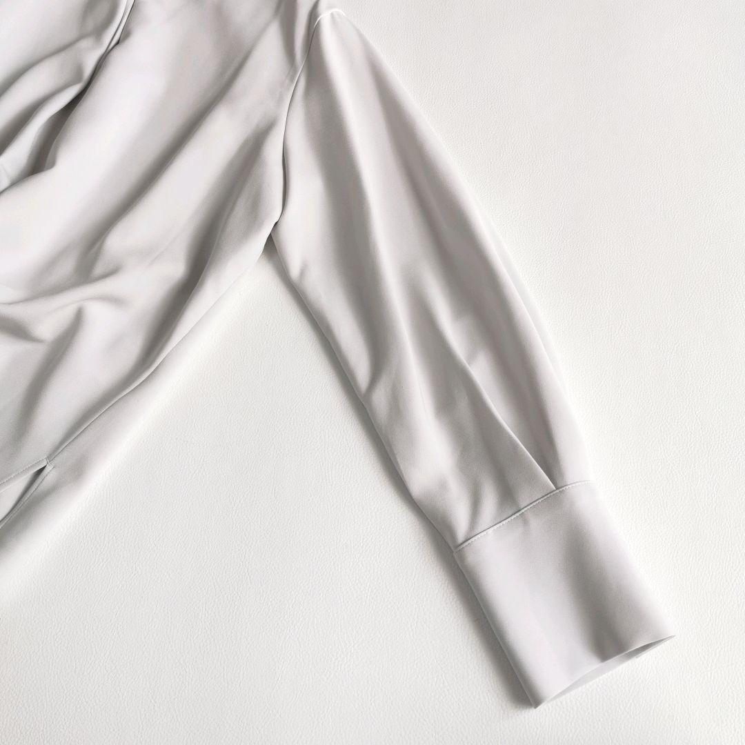 25SS【美品✨】セオリーリュクス Luve Walli ブラウス グレー 38