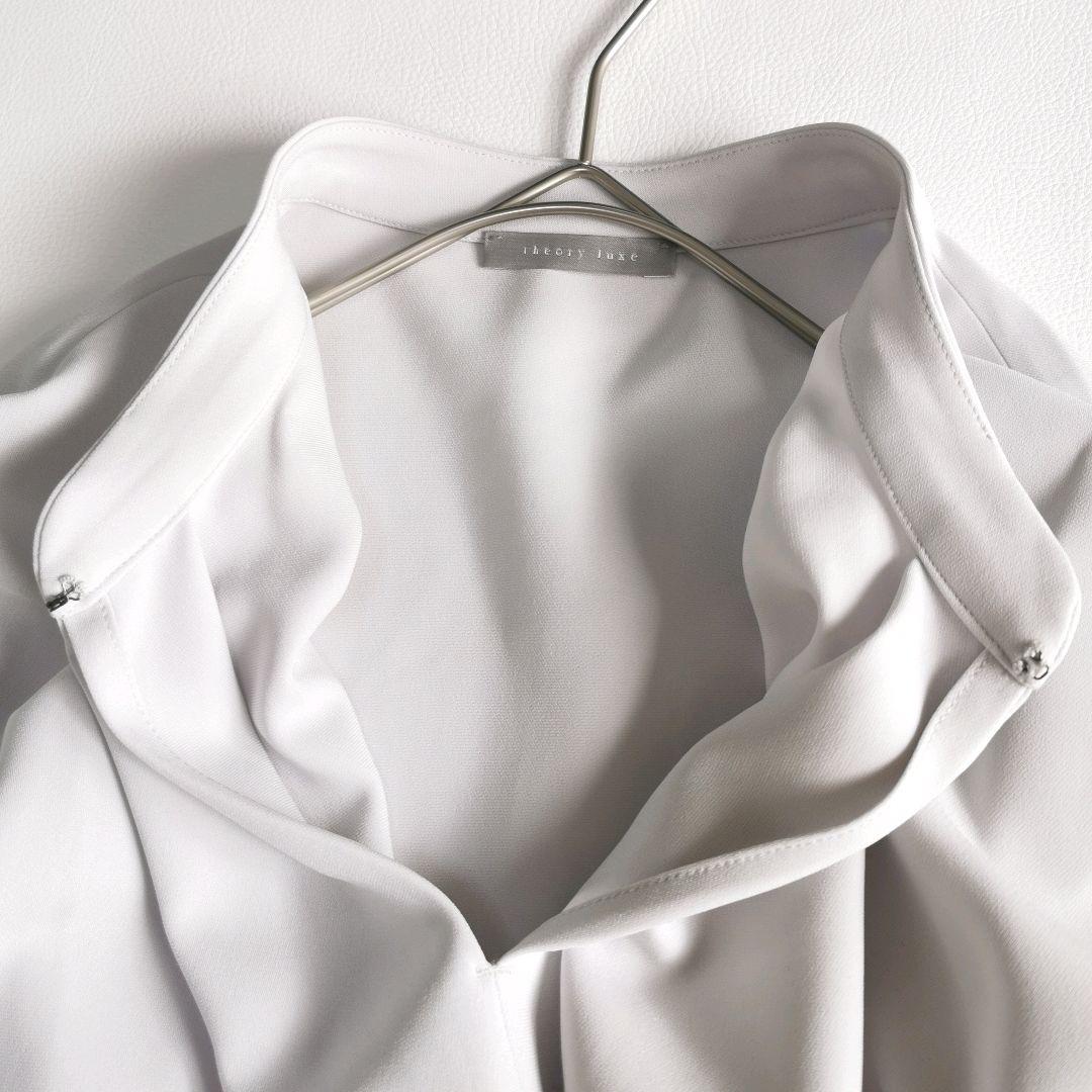 25SS【美品✨】セオリーリュクス Luve Walli ブラウス グレー 38