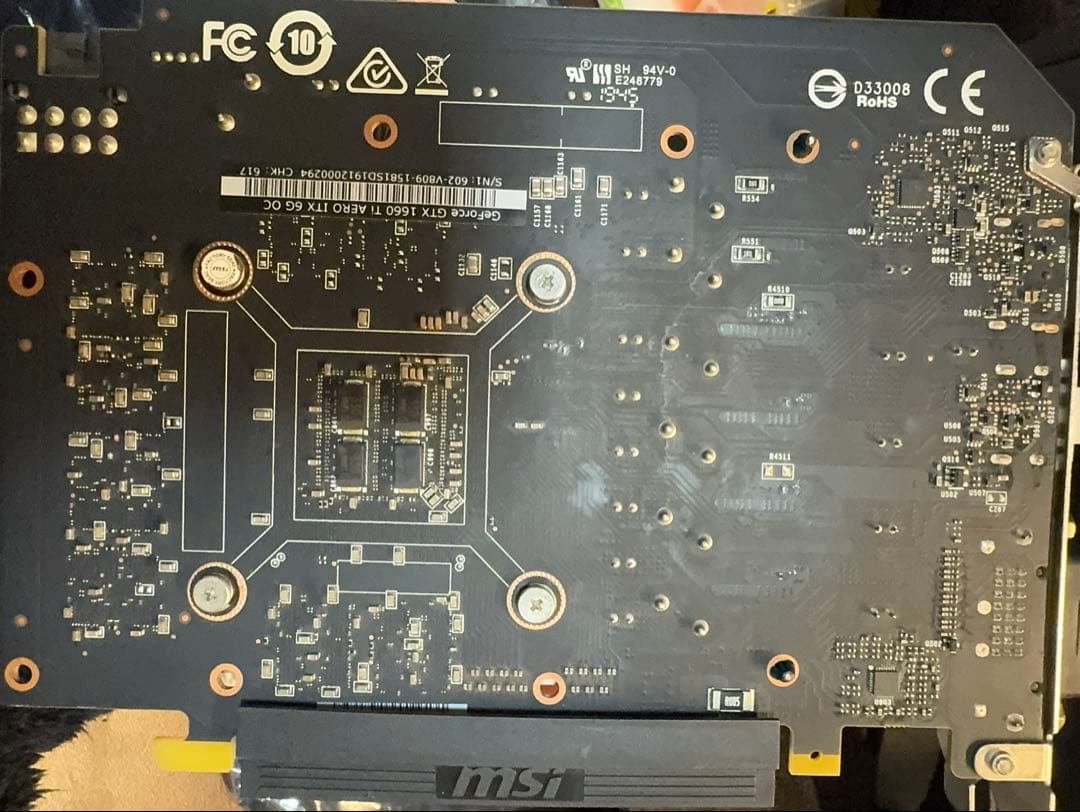 【動作確認済、清掃済み】MSI GTX1660Ti AERO ITX6G OC