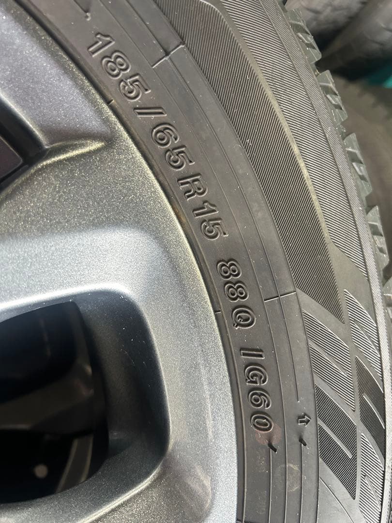 マツダ純正溝有りスタッドレス15インチ ホイールセット